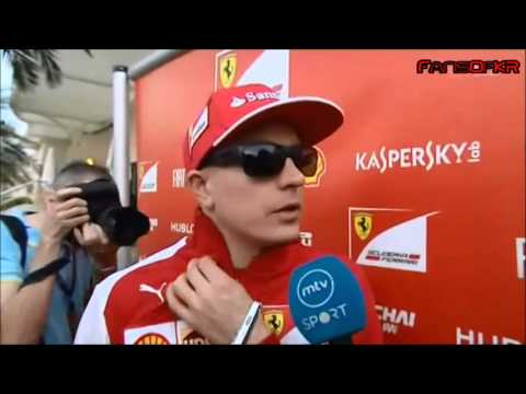 Räikkönen interview Bahrain Test Day 4 - 2014 (Finnish)