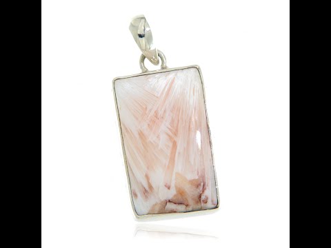 Pandant Argint 925 Scolecit Natural - Luminos si Rafinat