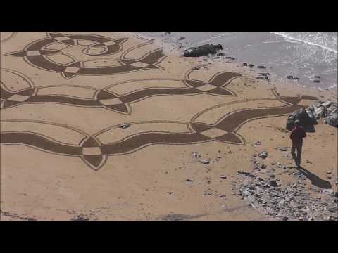 Sandart on Annestown Beach by Manolo  Friday 24th March 2017
