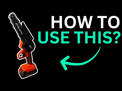 How to use a mini chainsaw as a beginner?