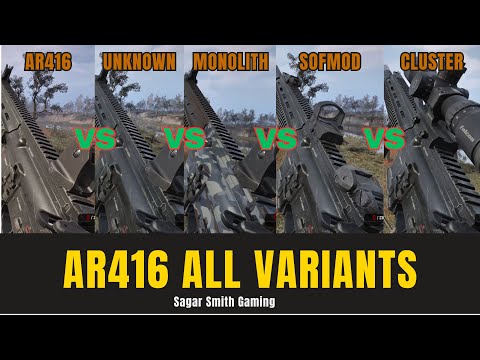 STALKER 2 AR416 All Variants: Base vs Unknown Stalker vs Sofmod vs Cluster Showcase & Comparison