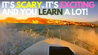 Whats it really like to drive a small boat in BIG WAVES?