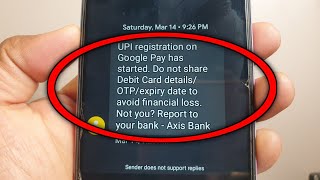 Upi registration on Google pay has started. Do not share debit card details/otp /expiry date to