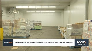 Supply chain issues and demand leave shelves empty at 2nd Harvest
