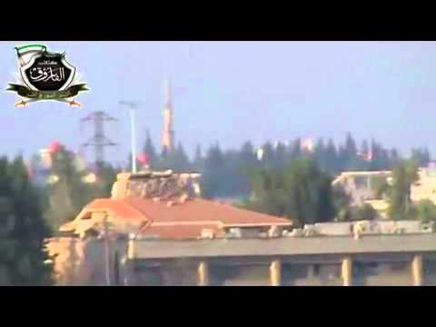 استهداف حاجز ملوك بقذيفة اس بي جي 9 من قبل كتائب الفاروق في تلبيسة في ريف حمص