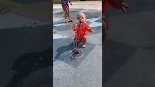 cute baby Play with water। #shorts #cute #love #funny #status