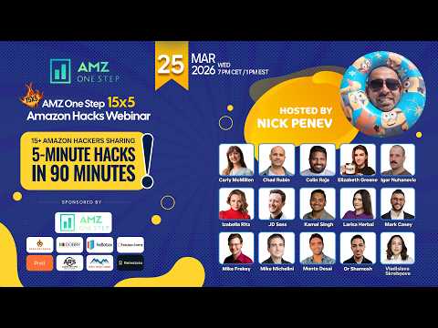 Webinar thumbnail: Live: Amazon seller strategies