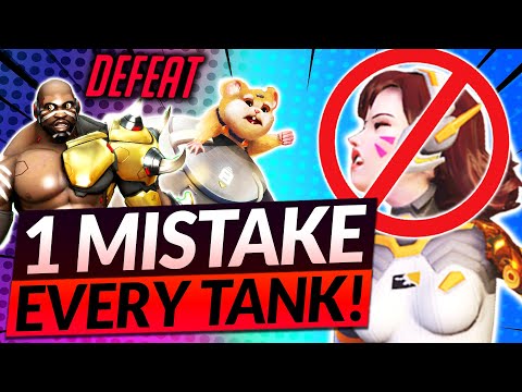 1 WORST MISTAKE for EVERY TANK HERO (Tips to Improve Fast!) - Overwatch 2 Guide