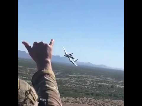 USAF - Two A-10 Thunderbolt make a low pass