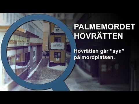 Palmemordet Hovrätten går syn på mordplatsen