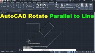 AutoCAD Rotate Parallel to Line