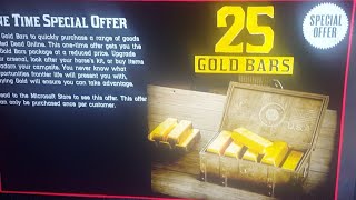 NEW Red DEAD 2 BUYING GOLD BARS !!!