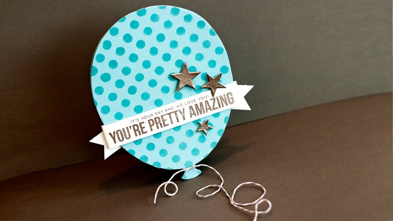 Balloon Shaped Card