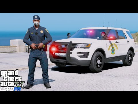 GTA 5 LSPDFR #773 California Highway Patrol Polar Bear Ford Police Interceptor Live Patrol