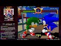 1CCBBH 294 Sonic The Fighters Bean 1 Credit Clear
