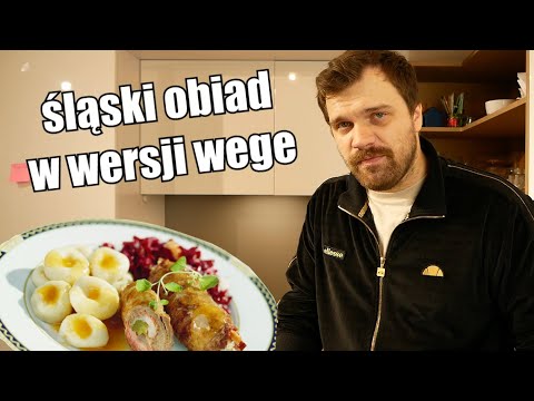 WEGAŃSKI ŚLĄSKI OBIAD, czyli rolada niewołowa, kluski i czerwona kapusta | 'Ni mom pojęcia co robię'