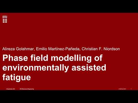 環境輔助疲勞的相位場模型模擬！ (Phase field modelling of environmentally assisted fatigue)