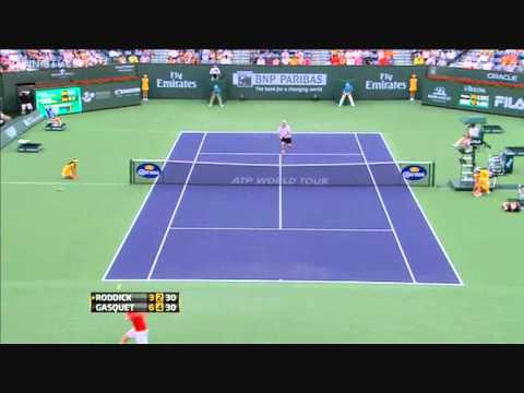 Richard Gasquet vs. Andy Roddick (Indian Wells 2011)