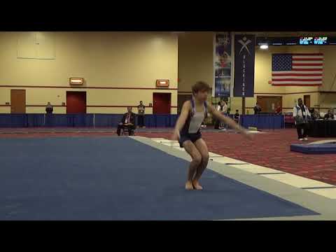 Nicolas Kuebler - Floor Exercise - 2019 Winter Cup Junior Prelims