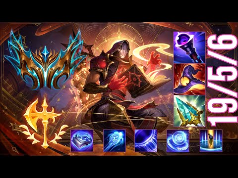 TOP 1 CHALLENGER Guides How to Play RYZE MID & Carry + Best Build/Runes Season 13 Patch 13.1