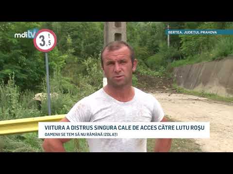 VIITURA A DISTRUS SINGURA CALE DE ACCES CATRE LUTU ROSU