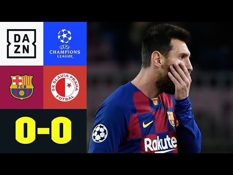 Barca lässt Punkte liegen: Barcelona - Slavia Prag 0:0 | UEFA Champions League | DAZN Highlights