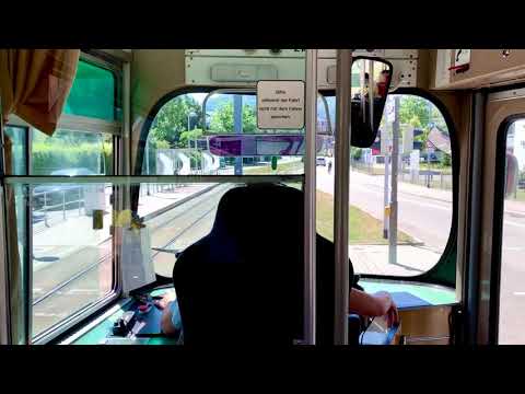 VAG Freiburg/Breisgau Tram | Mitfahrt im DüWag GT8K