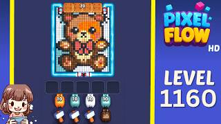 Pixel Flow Level 1160 Solution Walkthrough
