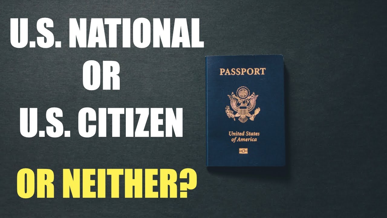 Best National Status US NATIONAL or US CITIZEN #passport #immigration #constitution #law