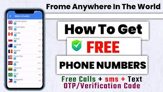 How to get A Free Phone Number For OTP Verification 2022 ll
