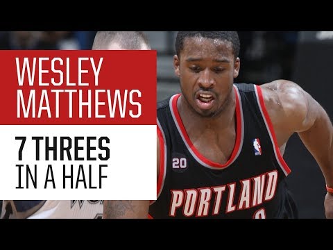 Throwback: Wesley Matthews Buries 7 Threes in the First Half, Career High 36 Points