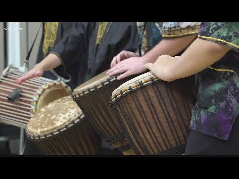 Performance teaches students about West African dance and drum