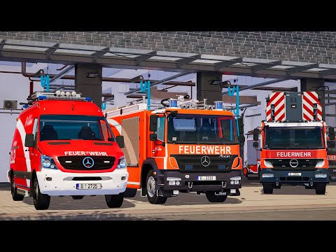 Emergency Call 112 - Berliner Firefighters and Ambulances on Duty! 4K