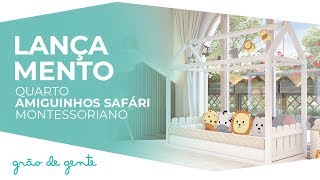 Quarto de Bebê Montessoriano Amiguinhos Safári - Grão de Gente