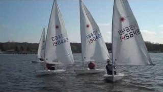 preview picture of video 'NERYC Laser Frostbite Sailing Series 1 - Day 4'