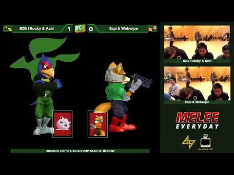 DPotG 2018 - Doubles Losers R4 - (Fox/Falco) BZG | Rocky/Azel vs Espi/Webwipe (Fox/Jigglypuff)