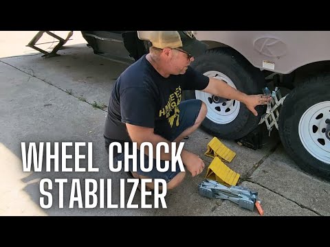 Wheel Chock Stabilizer | X-Shaped RV Stabilizer