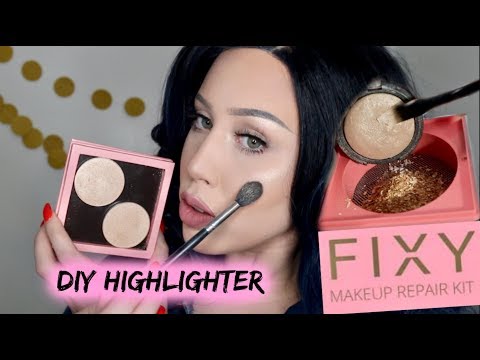 Mixing my Highlighters! FIXY MAKEUP KIT