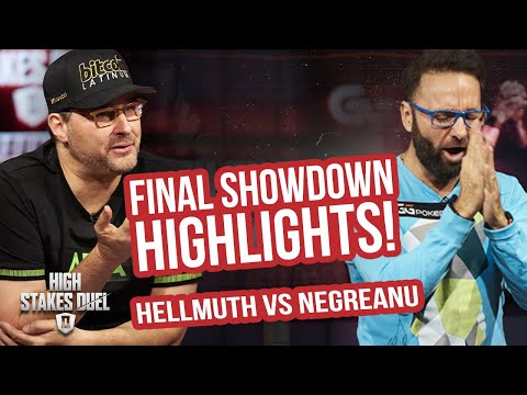 Phil Hellmuth vs Daniel Negreanu Final Showdown Highlights! | High Stakes Duel II