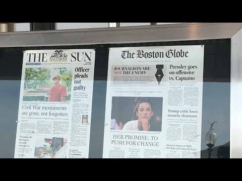 US newspapers counter President Donald Trump with editorials