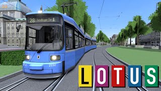 LOTUS Simulator München | Linie 28 Rückrichtung in der MVG-Tram R2.2b