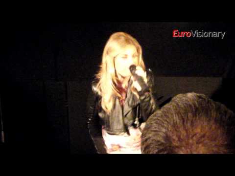 Anabel Conde, Pernilla Wahlgren and Jenny Silver at 2011 OGAE Sweden Convention