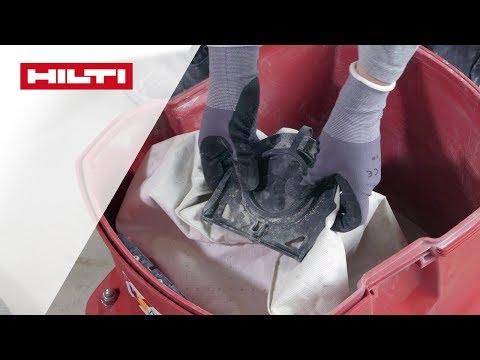 ANLEITUNG zur korrekten Bedienung des Hilti VC 40 und VC 5-A22 (Staubbeutel)