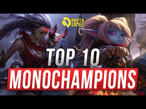 OS 10 MELHORES MONOCHAMPIONS DO HIGH ELO BRASILEIRO - LEAGUE OF LEGENDS