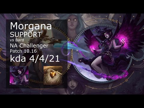 Morgana Support & Caitlyn vs Bard & Draven - NA Challenger 4/4/21 Patch 10.16 Gameplay