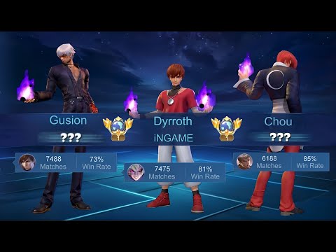 BEST STRONGEST TRIO KING OF FIGHTERS SKIN + GLOBAL YOUTUBER = ??? - Mobile Legends