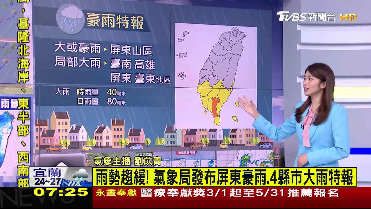 鋒面南移加西南氣流減弱! 仍有降雨空檔轉晴啦