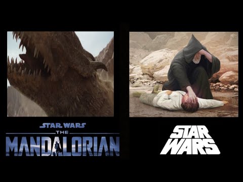 Obi-Wan & Krayt Dragon's Scream | Star Wars/The Mandalorian Comparison.