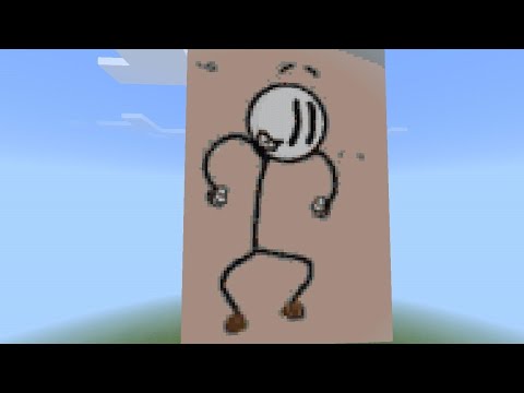 Henry Stickmin distraction dance in Minecraft