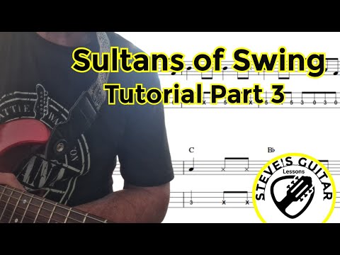 How to play Sultans of Swing - Dire Straits Guitar Tutorial Part 3
